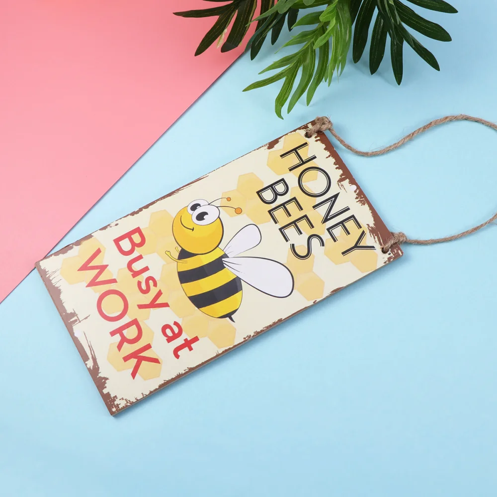 Мёд пчелы занят на работе Новинка смешной лес табличка садовая декоративная