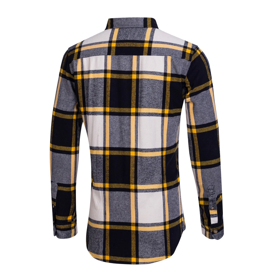 Весенние мужские рубашки с длинным рукавом Slim Fit Мужские повседневные рубашки фланелевая Хлопковая мужская клетчатая рубашка Теплая мужская рубашка s Check Eu/Us размер W