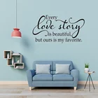 Каждая история любви Красивая теплая фотография Виниловая Наклейка для спальни Декор вата подарок идея самоклеящаяся