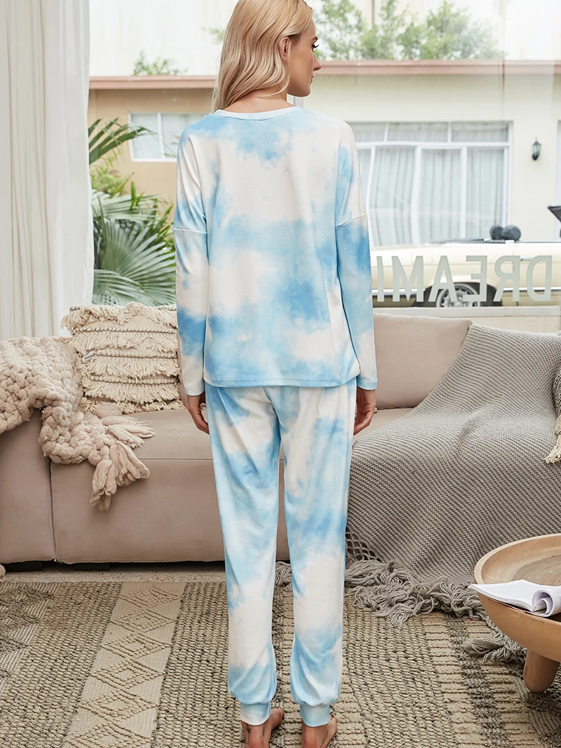 

Women Pajamas Set Tie Dye Women's Pajamas Lounge Wear Homewear Suit Loungewear Set Women Sleep Wear Sleepwear Pajamas For Women