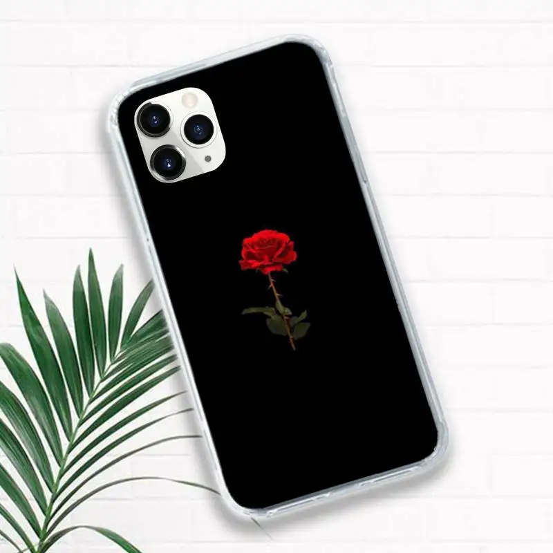 

Beautiful Red Roses flower Phone Cases for iPhone 11 12 pro XS MAX 8 7 6 6S Plus X 5S SE 2020 XR Luxury brand shell funda coque
