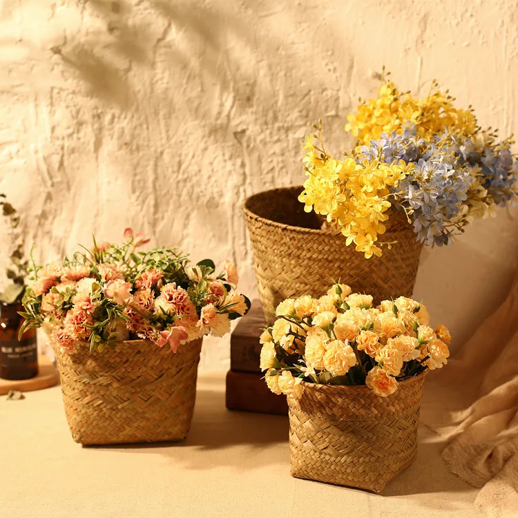 

Набор сушеных цветов и ваз для спальни, стильный и персонализированный декоративный Настольный топ с подвеской с имитацией цветочного орна...