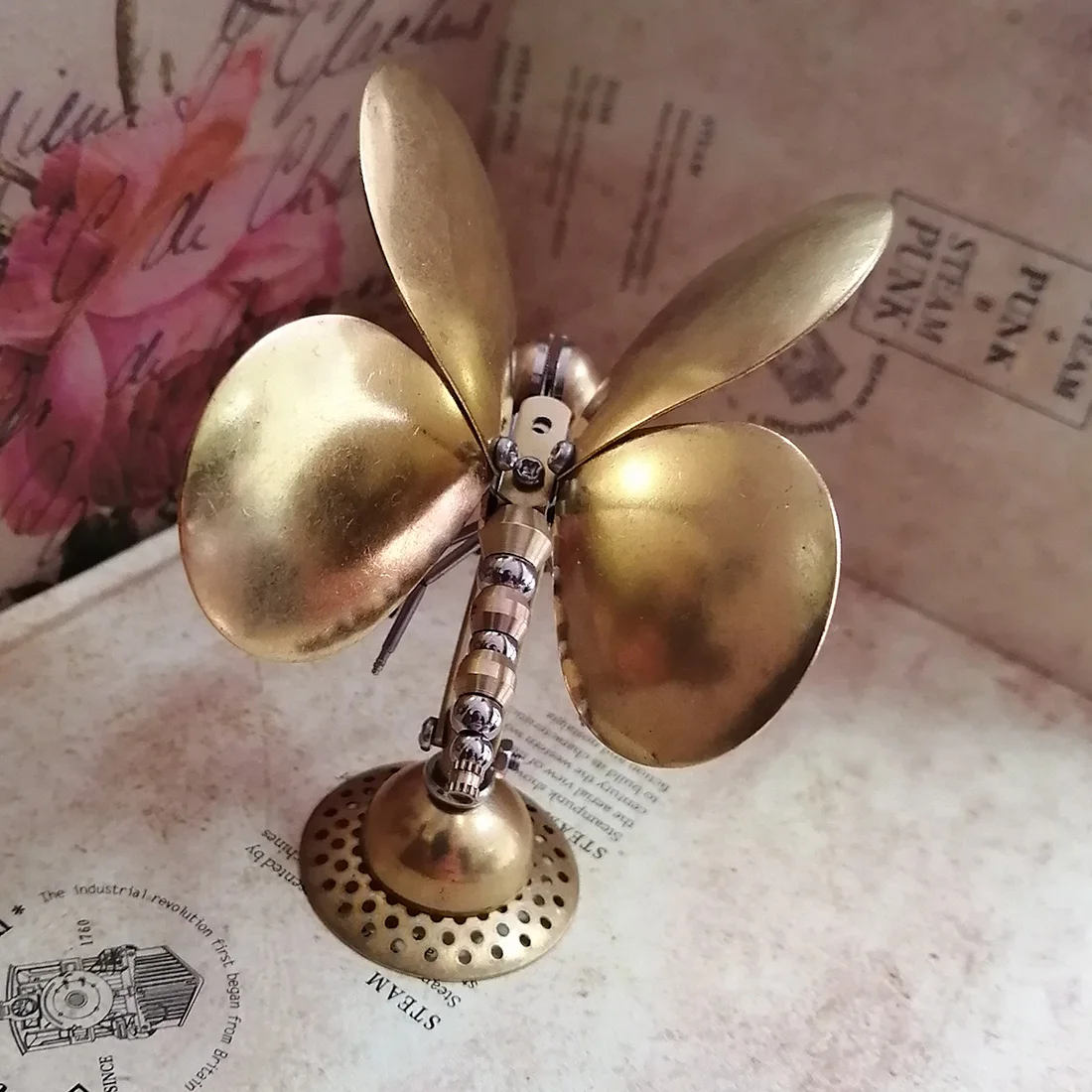 Металлическая Модель-пазл украшения механические насекомые ремесла для