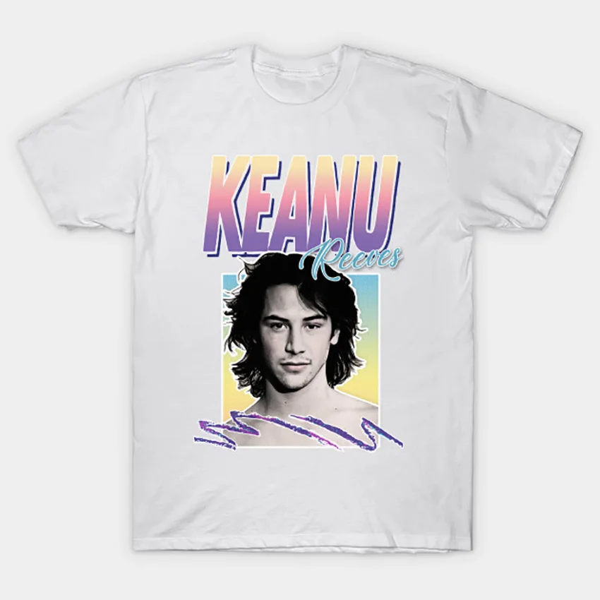 Keanu Ривз 90s Стиль d эстетический дизайн футболка Keanu Ривз футболка billandted reddit хипстер tumblr стиль Джон Вик девушка