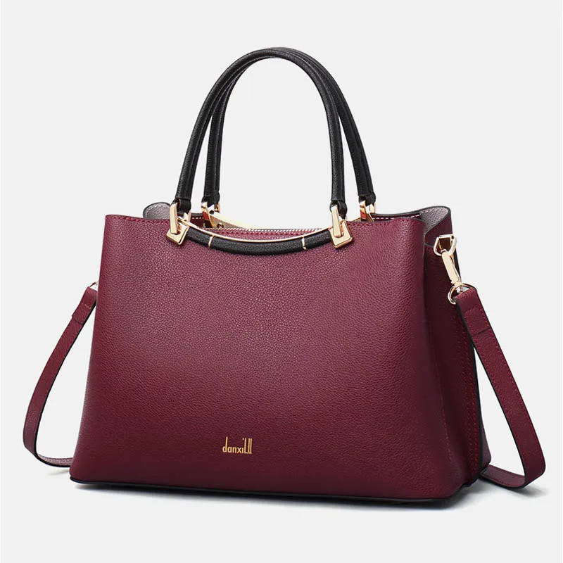 

Women Leather Bag Luxury Designer Famous Brand Women's bag Quality Tote Bag sac de luxe femme Women's handbag