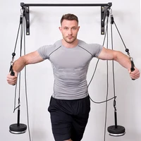 Wall Mounted DIY Fitness Pulley Cable Machine System Biceps Triceps Strength Trainning Attachment For Home Gym Workout Equipment