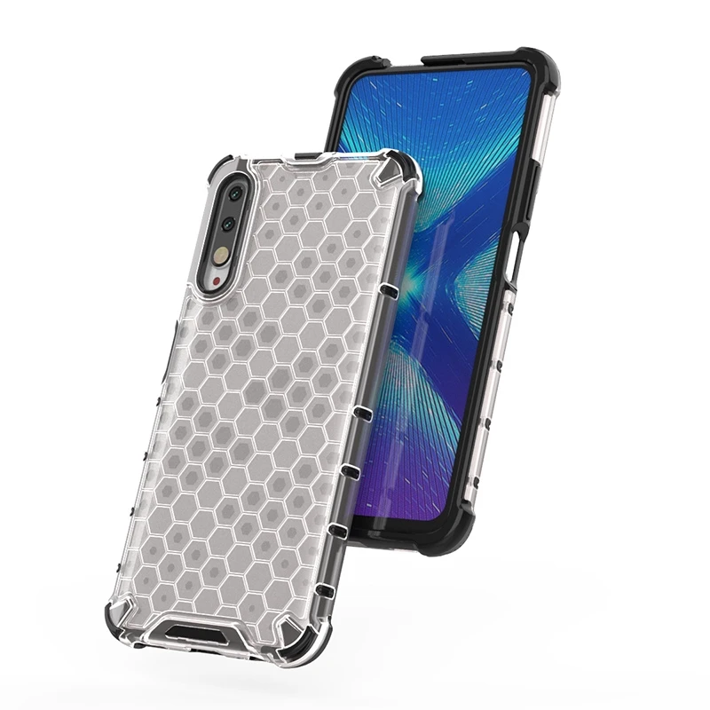 Для huawei Honor 9X/9X Pro Корпус пористый узор ударопрочный гибридный Чехол из ТПУ на