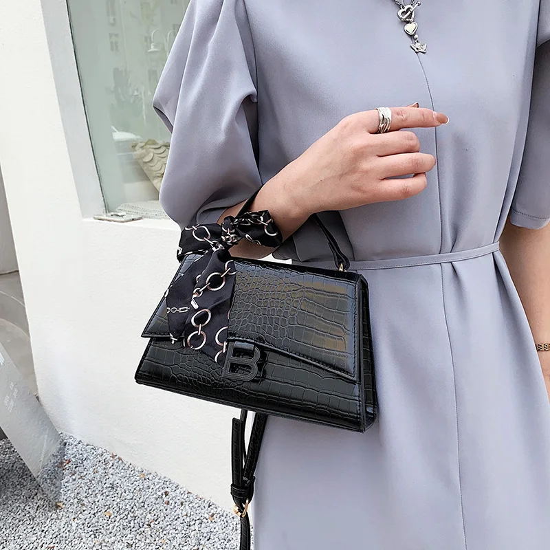 

Luxury Handbags Womens 2021 New In Scarves Alligator Leather Crossbody Bag Daily Top-Handle Tote Designer B Metal Shoulder Bags