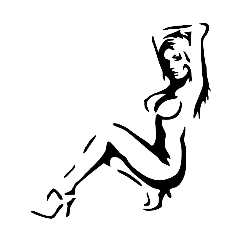 

CS-1573#15*16см наклейки на авто силуэт девушки отражающий водонепроницаемые наклейки на машину наклейка для авто автонаклейка стикер этикеты в...