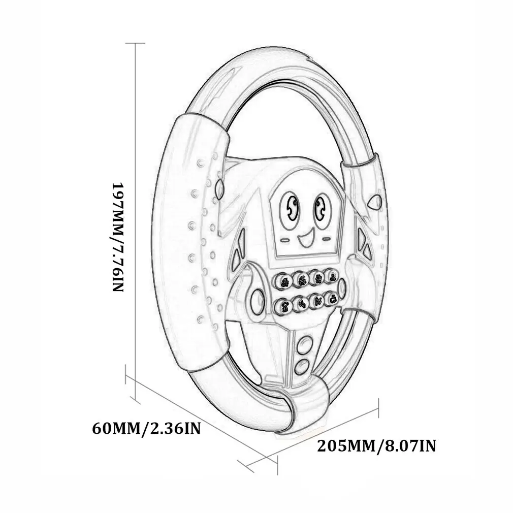 

Electric Toy Musical Instruments for Kids Baby Steering Wheel Musical Developing Educational Toys Game Climbing Frame