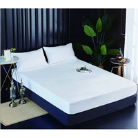 meijuner waterproof mattress protector elastic solid color bed cover super soft microfiber bed sheet set breathable wrinkle