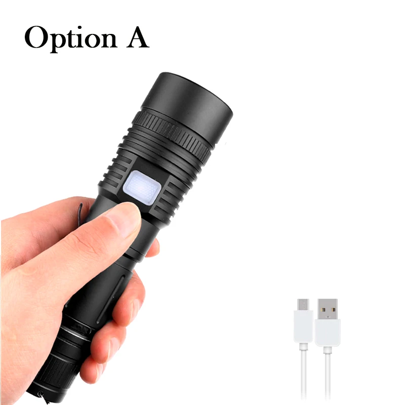 Option A Litwod Z40 80000lm xhp70.2& xhp50 самый мощный светодиодный фонарик 26650 фонарик USB фонарь 18650 охотничья лампа ручной свет - Испускаемый цвет: Option A