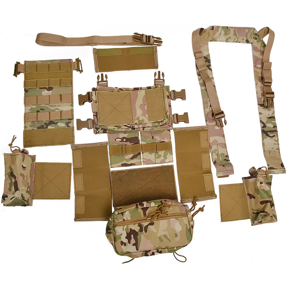 New Tactical MK3 Chest Rig Modular Hunting Vest Camo SACK Pouch H Harness M4 AK Magazine Insert Airsoft Paintball Accessories | Спорт и