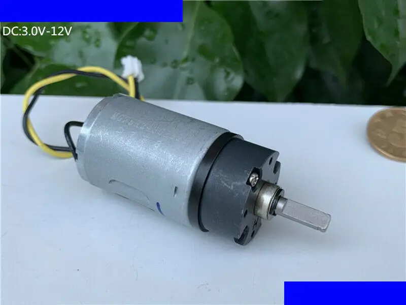 DC 3V-12V 310RPM большой крутящий момент микро 370 полностью Металлическая Планетарная