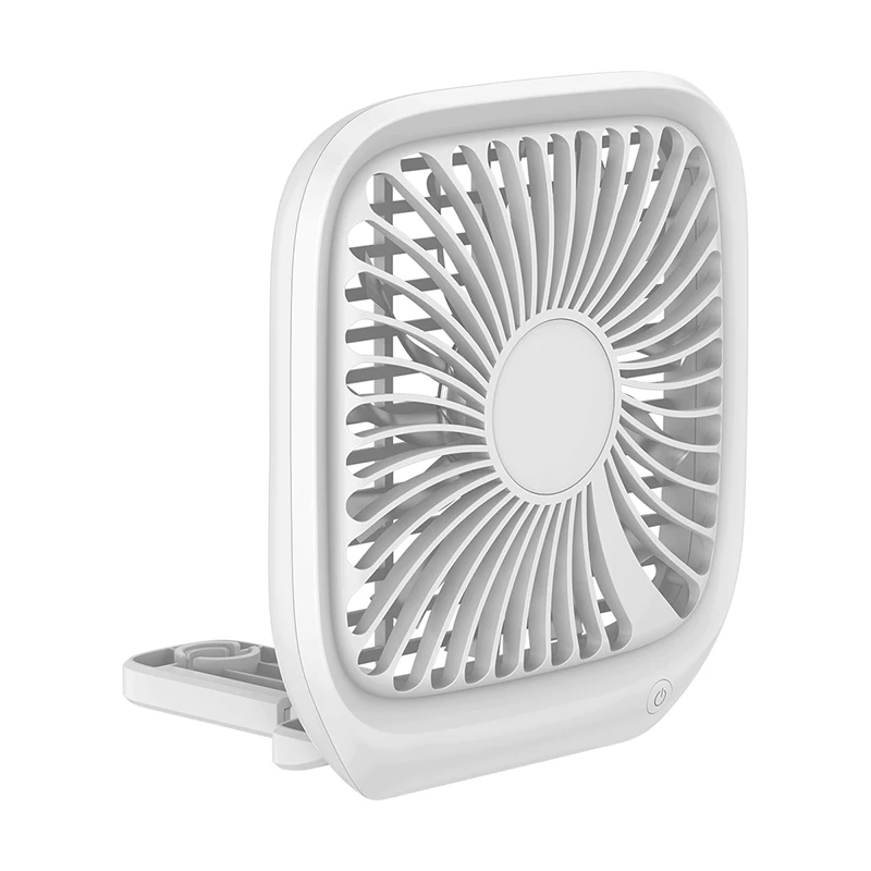 White Baseus 3-Скорость USB вентилятор охлаждения тихий маленький вентилятор для автомобиля, заднее сиденье Кондиционер Мини usb-вентилятор для офиса гаджеты настольные часы - Цвет: White
