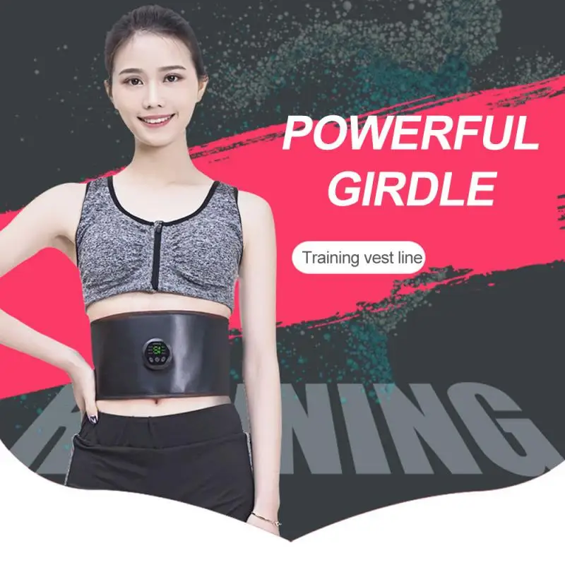 

Abdominal Muscle Trainer Waist Belly Vibration Stimulator Body Slimming Shaper Massager Muscle Strength Machine Exercise Machine