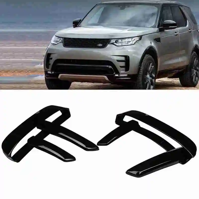 6 шт передняя противотуманная фара Накладка для Land Rover Discovery 5 2017 2018 Черный ABS
