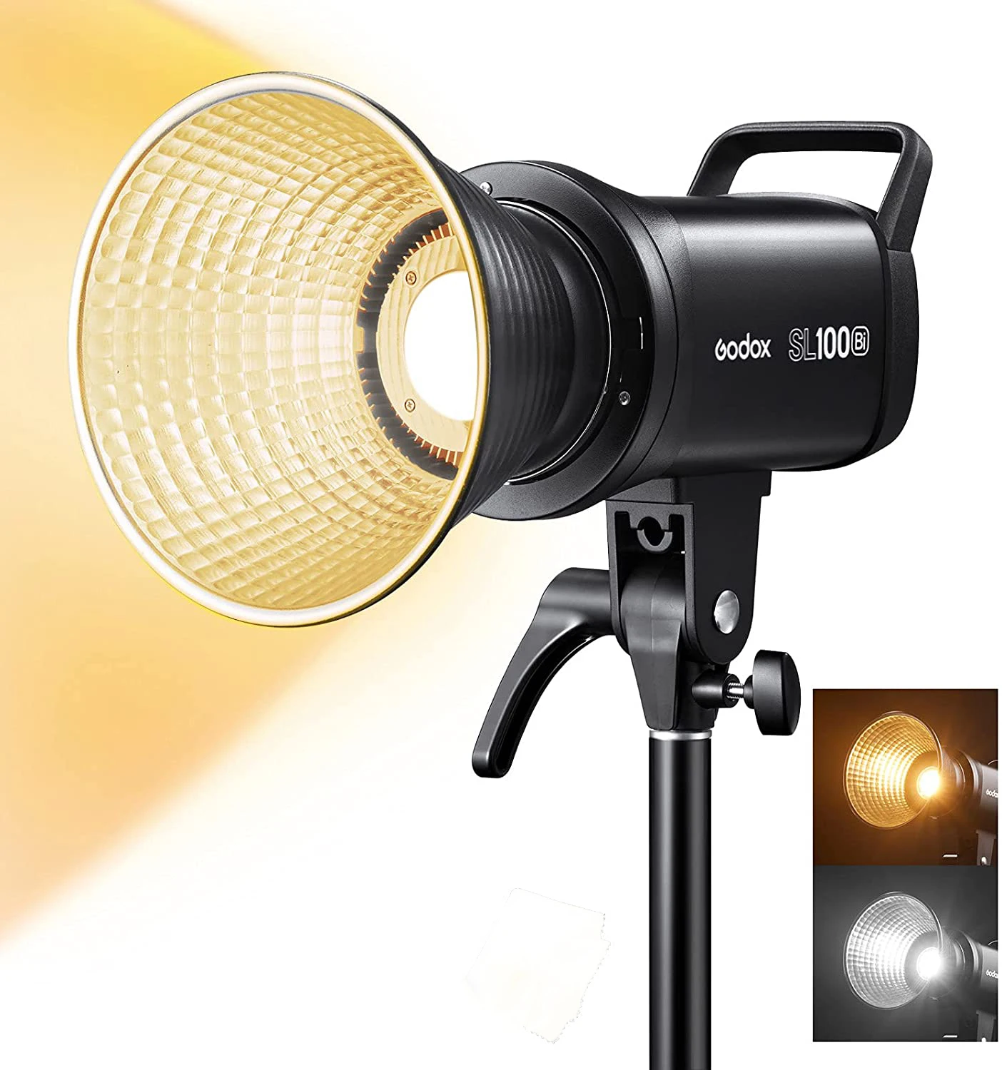 

Godox SL100Bi Bi-Color 100w LED Video Light 2800-6500K 32 Channels for photography studio Youtube Tiktok Live