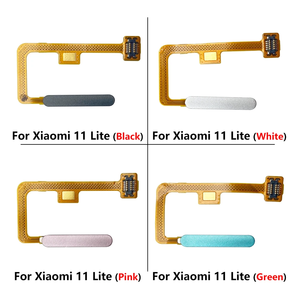 Cena 10 Sztuk/partia, Oryginalny Przycisk Domu Linii Papilarnych Dotykowy Czujnik Id Płyta Główna Przycisk Flex Cable Dla Xiaomi Mi 11 Lite