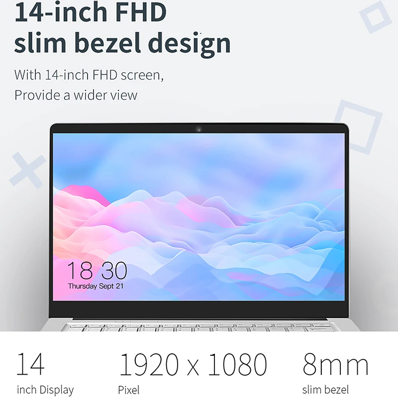 Jumper EZbook S5 ультратонкий ноутбук экран 14 0 дюймов четырёхъядерный 8 Гб DDR4 + 256 ГБ