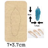 feather hair clip handwork hairpin 2020 cutting mold wood dies blade rule cutter for diy headdress leather cloth paper craft new