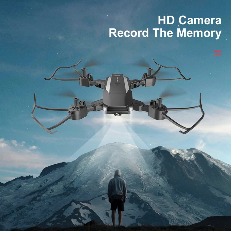 

Мини Дрон 1080P с камерой HD вертолет полет двойная камера селфи Дрон FPV WiFi складной RC Квадрокоптер игрушка для детей