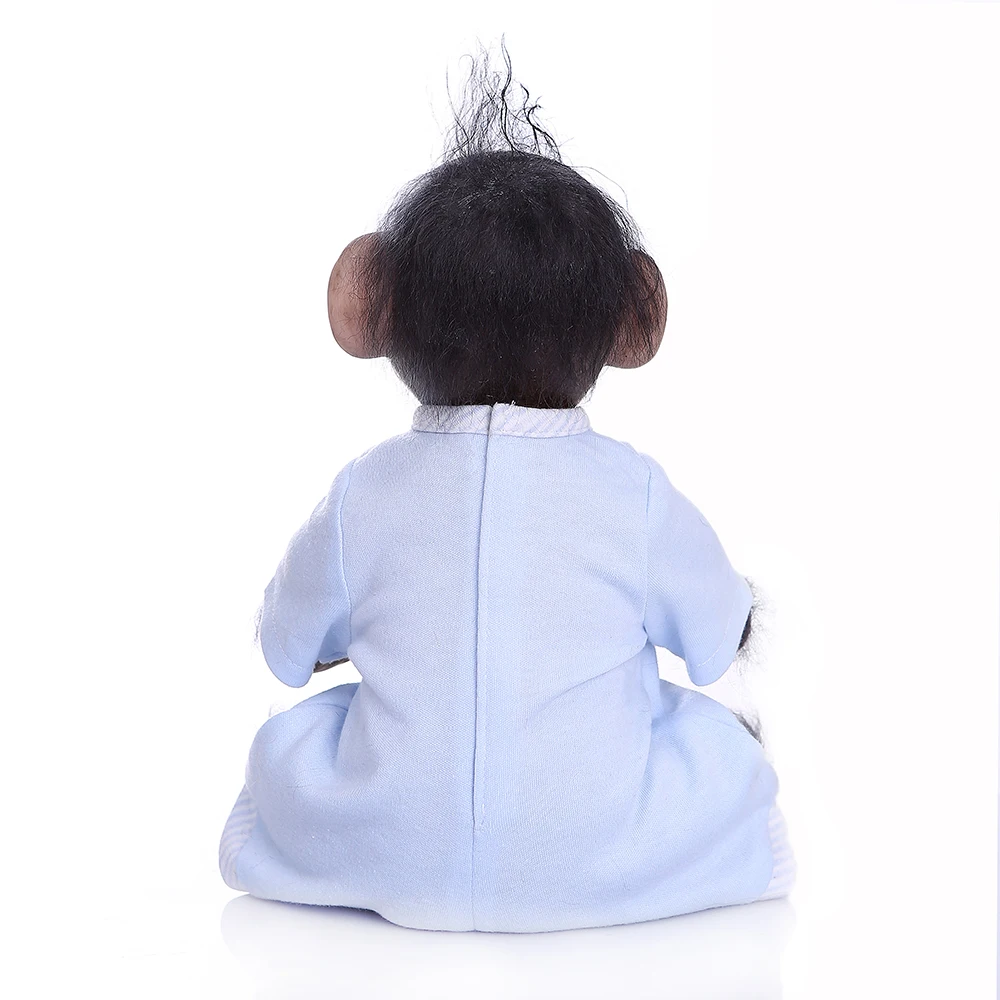 Реалистичная кукла Обезьяна реборн 40 см Детская младенец с тканевым телом