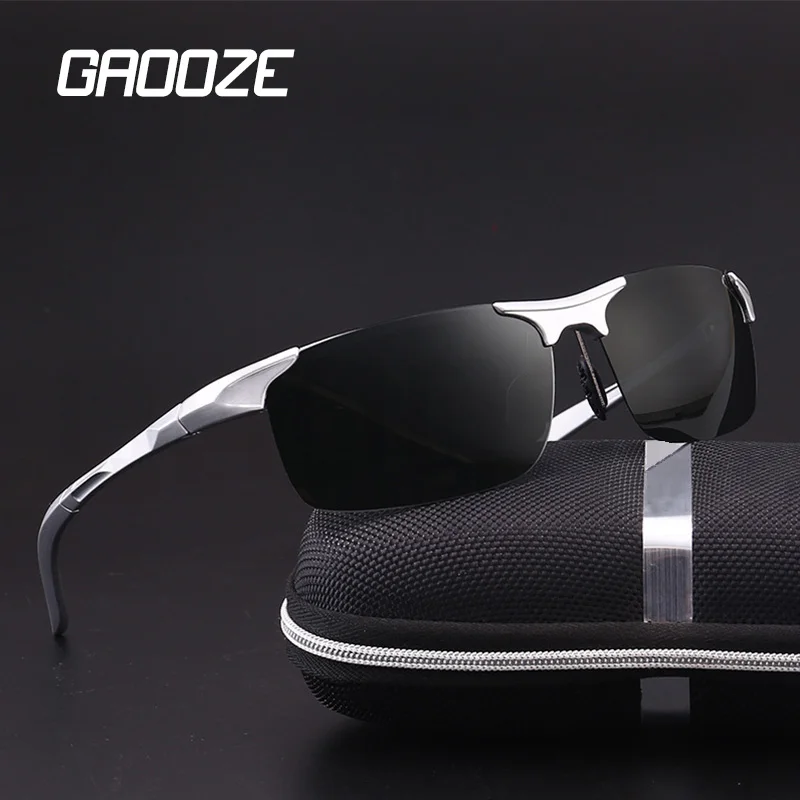 Солнцезащитные очки GAOOZE Мужские поляризационные роскошные овальные для