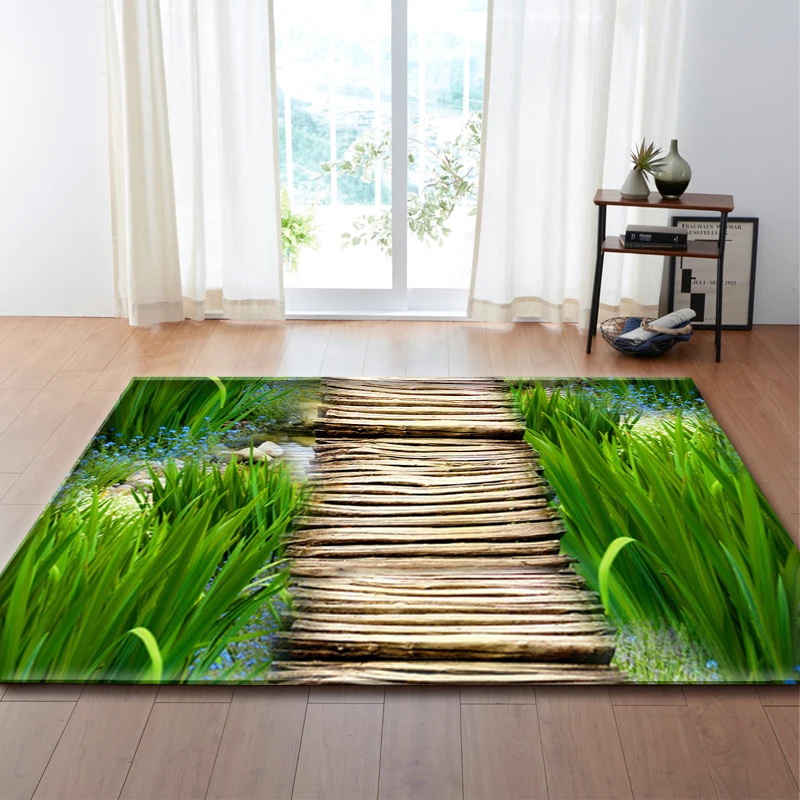 Pastoral Daisy Carpet Kids Bedroom Rug Long Kitchen Area Home Decorative Soft Lawn Flowers Small Road 3D Corridor Carpets | Дом и сад