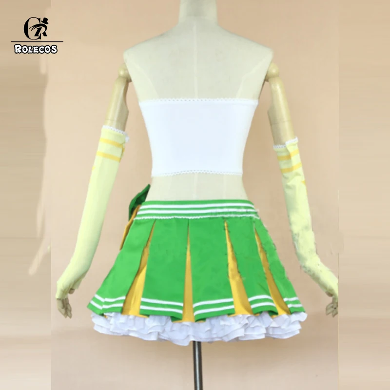 ROLECOS аниме Love Live Cheerleader Hanayo Koizumi Косплей Костюм Униформа для Хэллоуина полный