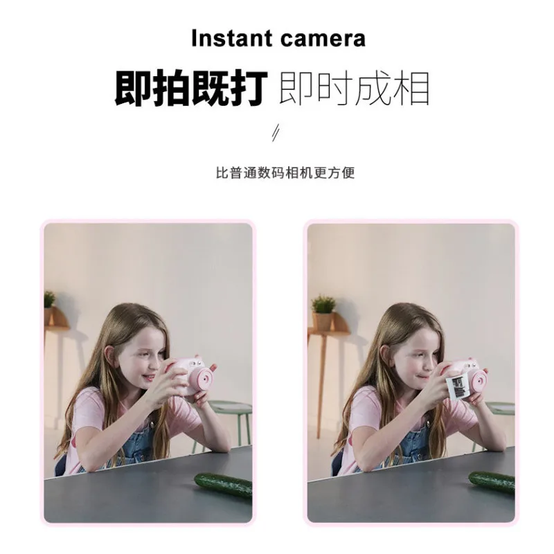 Новая детская камера Polaroid HD Pixel Print Camera WiFi печатная DIY граффити Рождественская