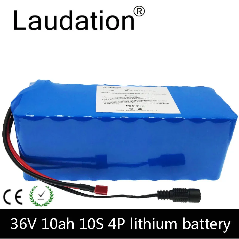 Laudation 36V 10ah блок батарей электрического велосипеда 10S4P 500W высокая мощность и