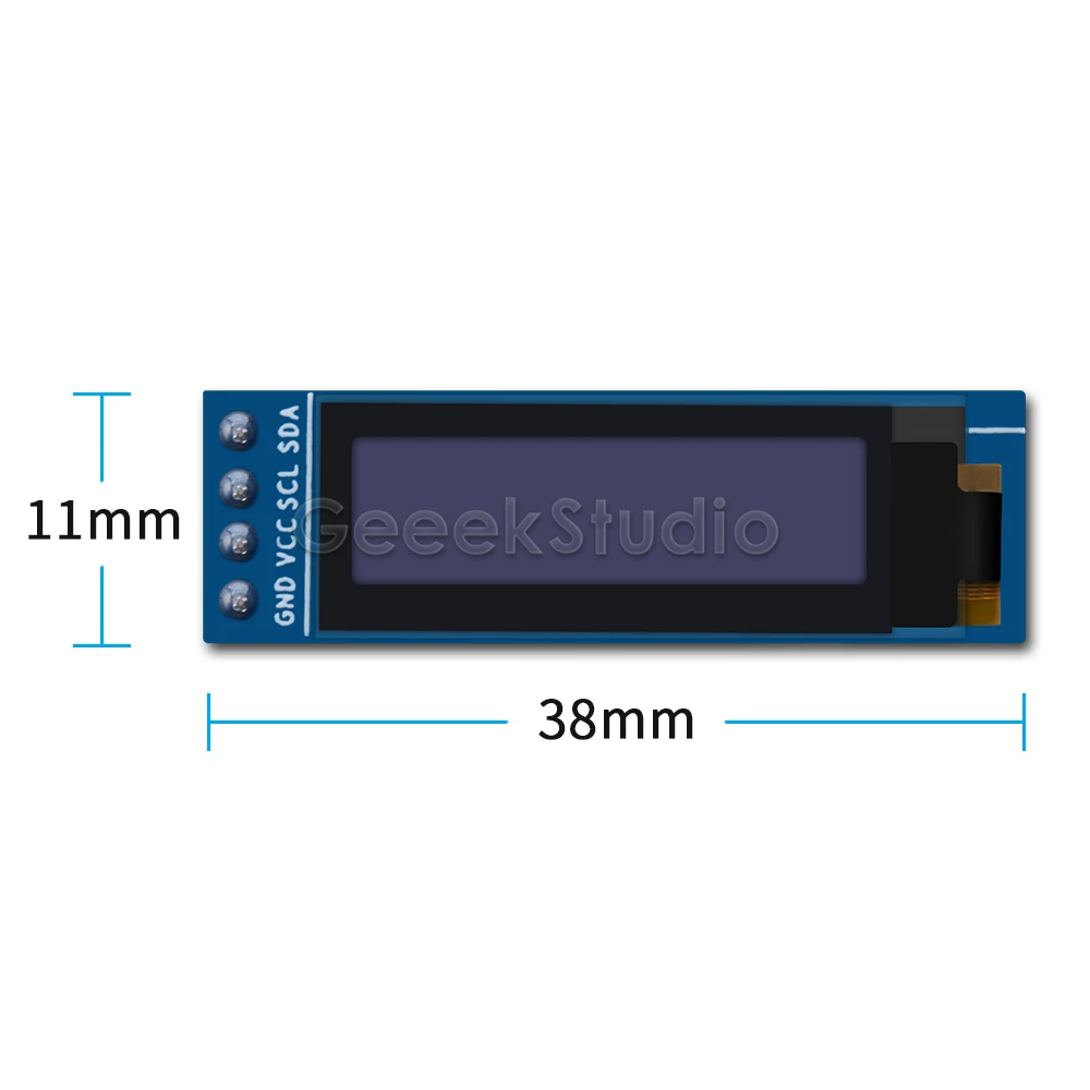 0 91 дюймовый модуль OLED экрана 128*32 SSD1306 для Raspberry Pi 4 B/3 B (+)/2 B/Zero (W)/Beaglebone