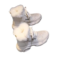 ankle snow boots women platform sneakers black white boots casuales zapatillas chunky mujer fashion sneakers women winter boots