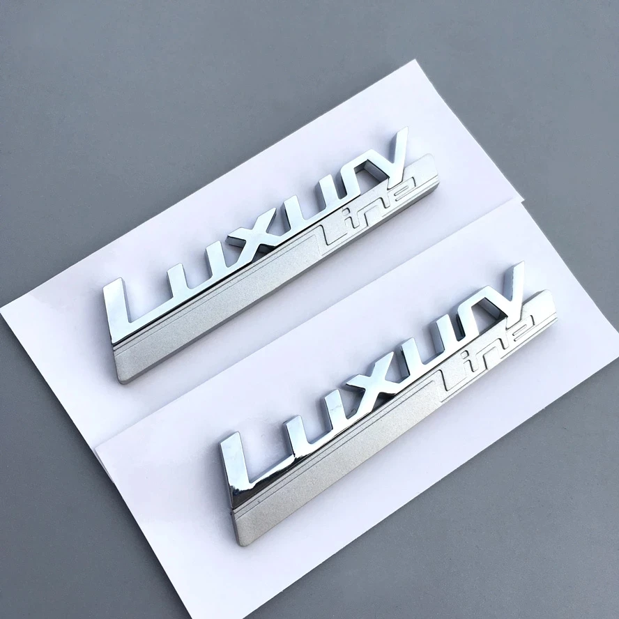 

2pcs Luxury Line Emblem WING BADGE Fender Emblem Badge Luxury Line 3D Sticker for Luxury Line