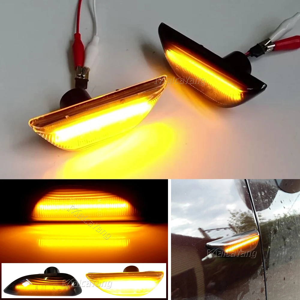 

2PCS Led Dynamic Side Marker Turn Signal Light lamp For Opel Mokka X 2012-2016 Chevrolet Trax auto accessory