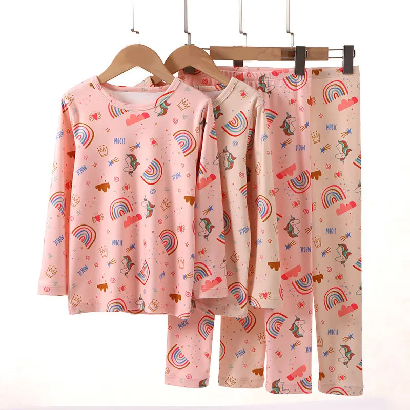 

Unicorn Kids Girls Pyjamas Winter Long Sleeve Toddler Pijamas Children's Pajama Sets New Baby Cartoon Cute Sleepwear Nightwear