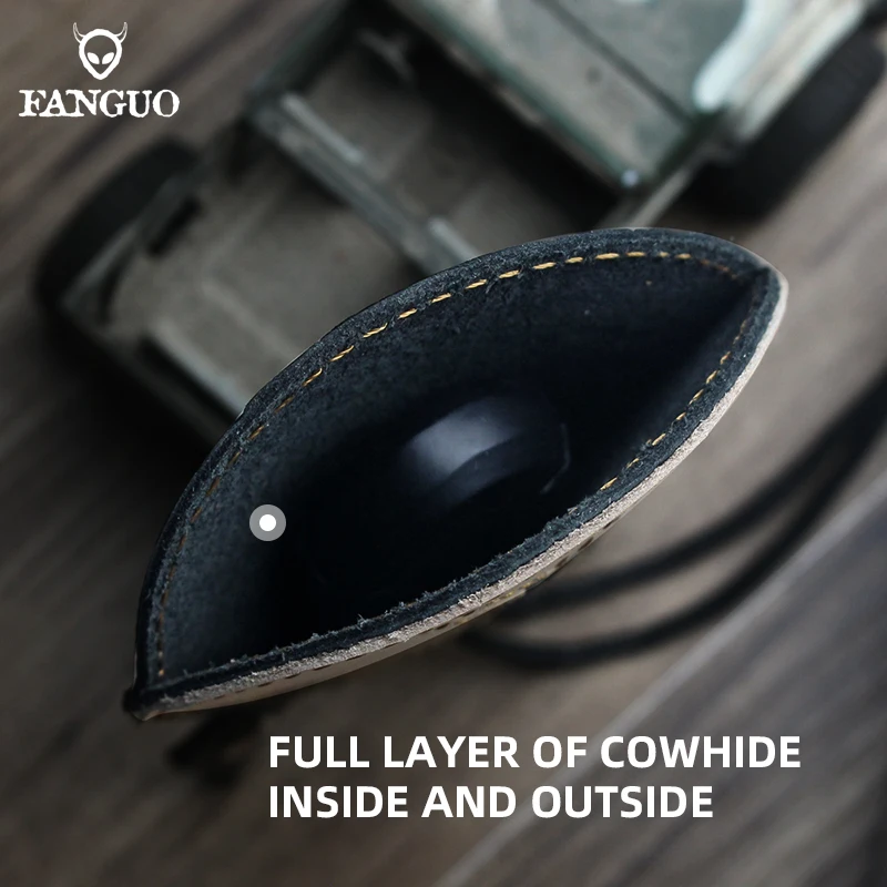 Cute Dog Pull Type Key Rings Car Smart Keychain Fob Hanging Genuine Leather Case Cover Key Wallet Key Housekeeper Holder Bag