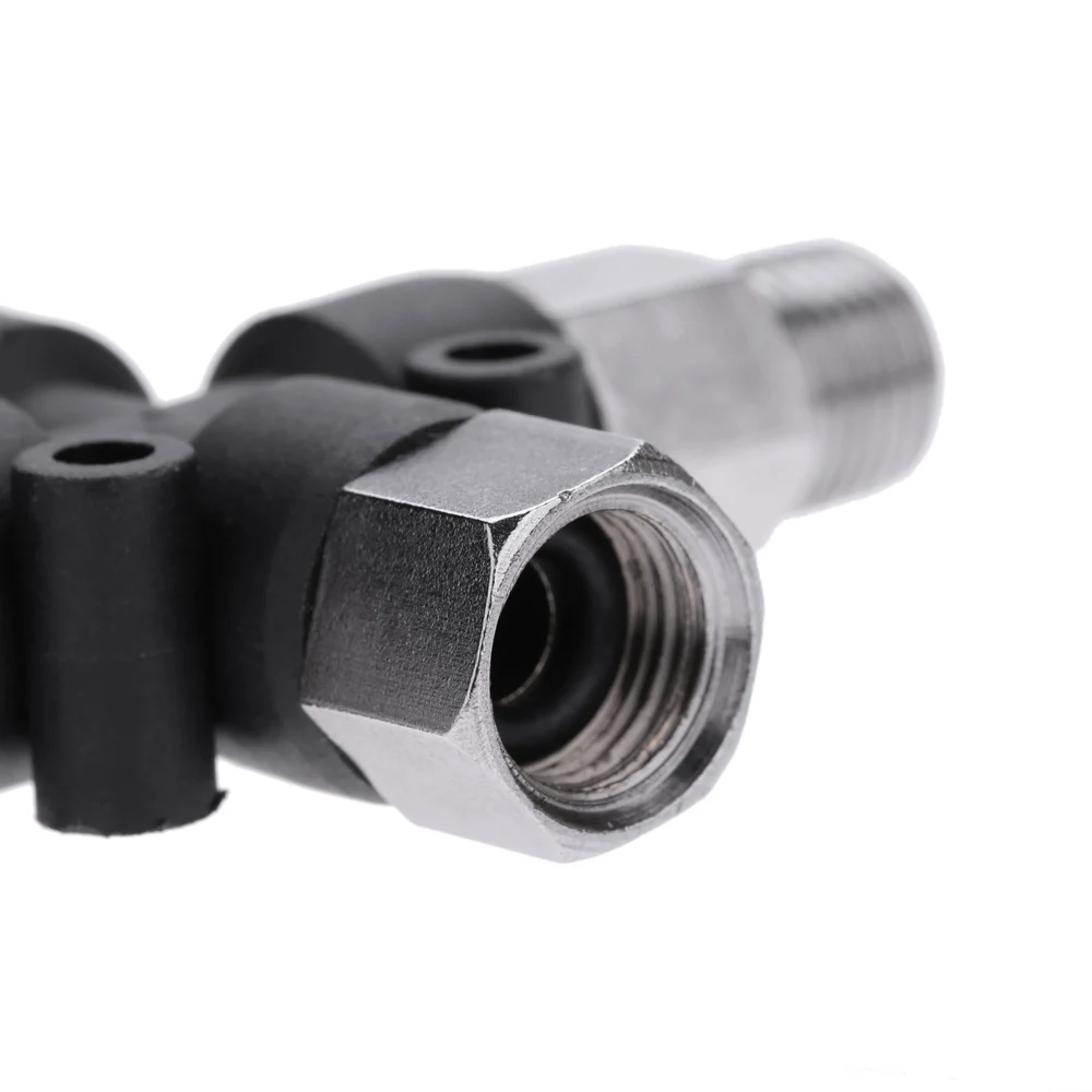 3-Way Airbrush Air Hose Splitter Manifold Professional Accessories Brush Multiple with Adjust Knob Valve | Инструменты