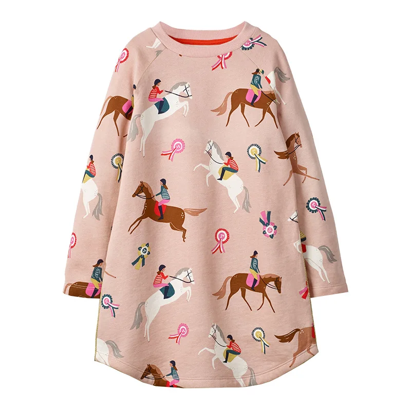 

Little maven Unicorn Baby Girls Sweater Dresses Princess Costume Cotton Dress Kids Clothes Toddler Girl Dress Children Vestido