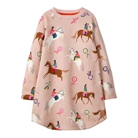 little maven unicorn baby girls sweater dresses princess costume cotton dress kids clothes toddler girl dress children vestido