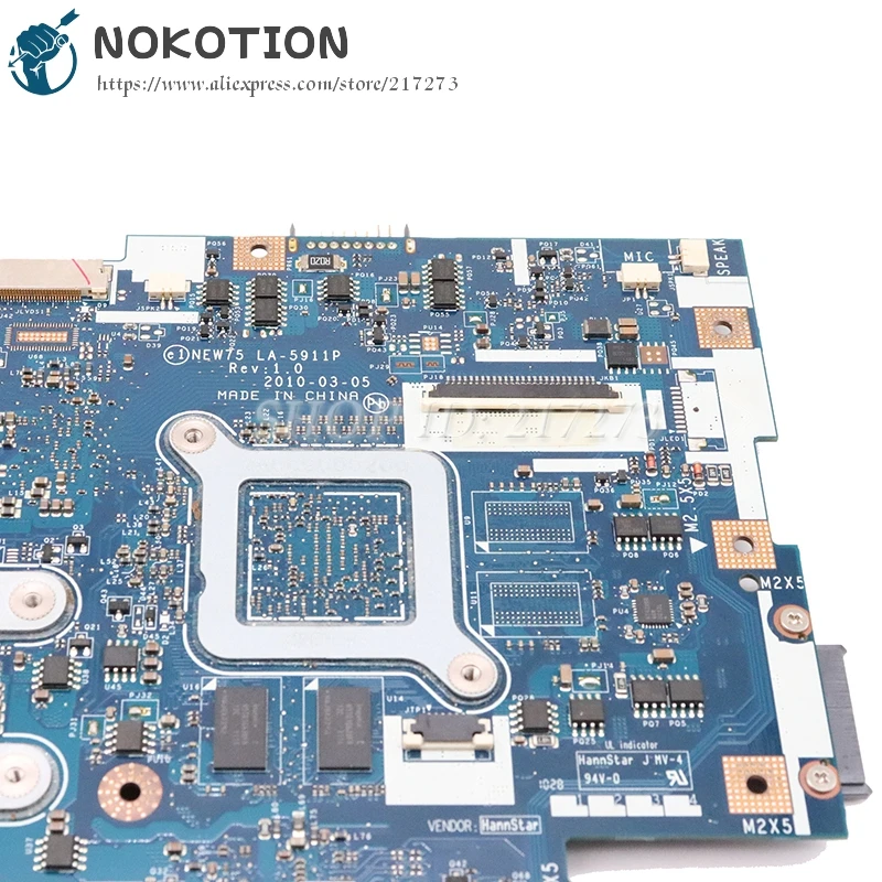 NOKOTION для acer aspire 5551G 5552G материнская плата для ноутбука DDR3 Socket S1 512mb GPU NEW75 LA-5911P MBWMJ02001 MBPUS02001 MBWVE02001