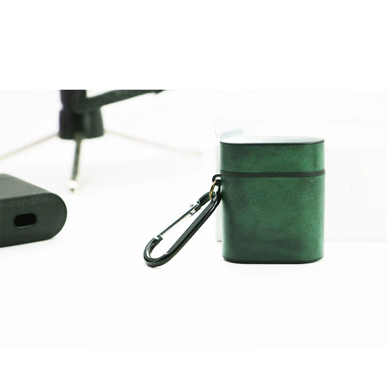 Для Airpods кожаные наушники беспроводные Bluetooth водонепроницаемый чехол для Airpod AirPods