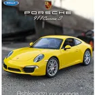 Модель автомобиля welly 1:24 Porsche CARRERA S, модель автомобиля из сплава, коллекция украшений для автомобиля, Подарочная игрушка, литье под давлением