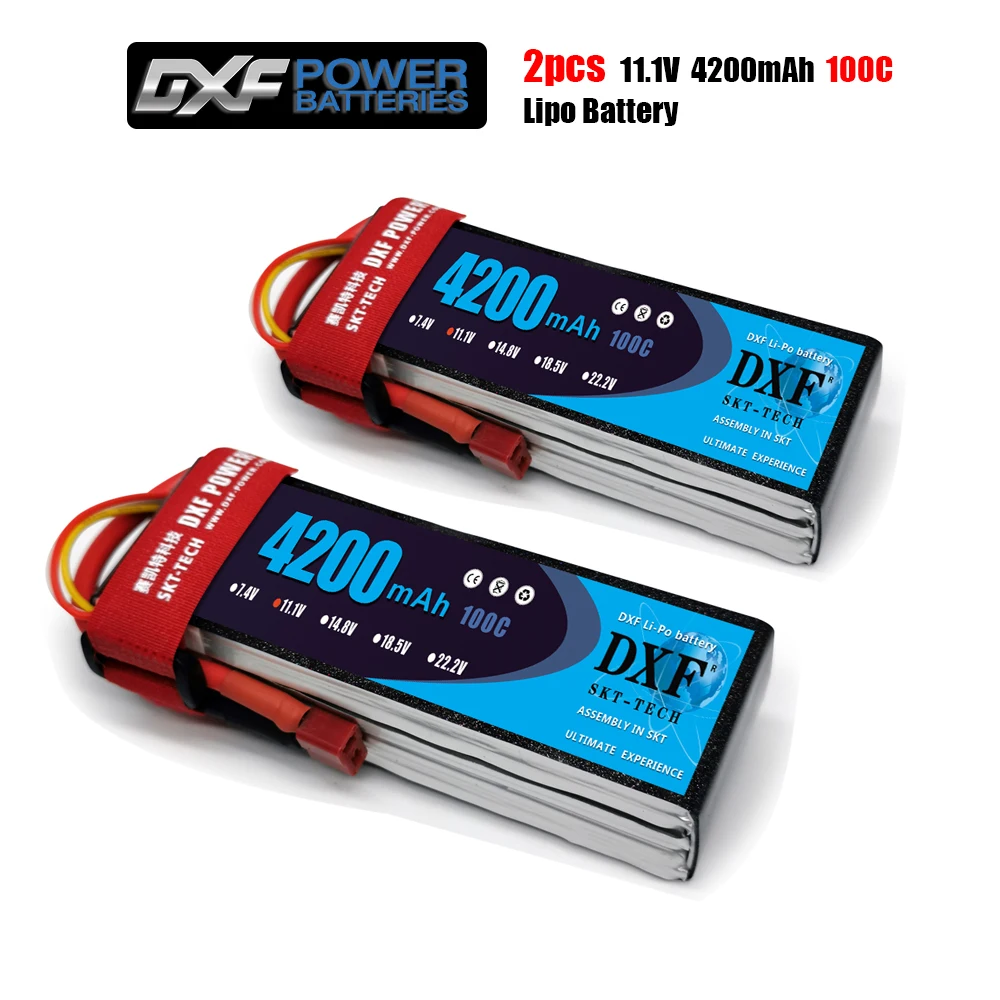 

Литий-полимерный аккумулятор DXF 4200 мАч 3S 11,1 В 100C-200C XT60/DEANS/XT90/EC5 для AKKU Drone FPV грузовик четыре axi вертолет Радиоуправляемый автомобиль самолет