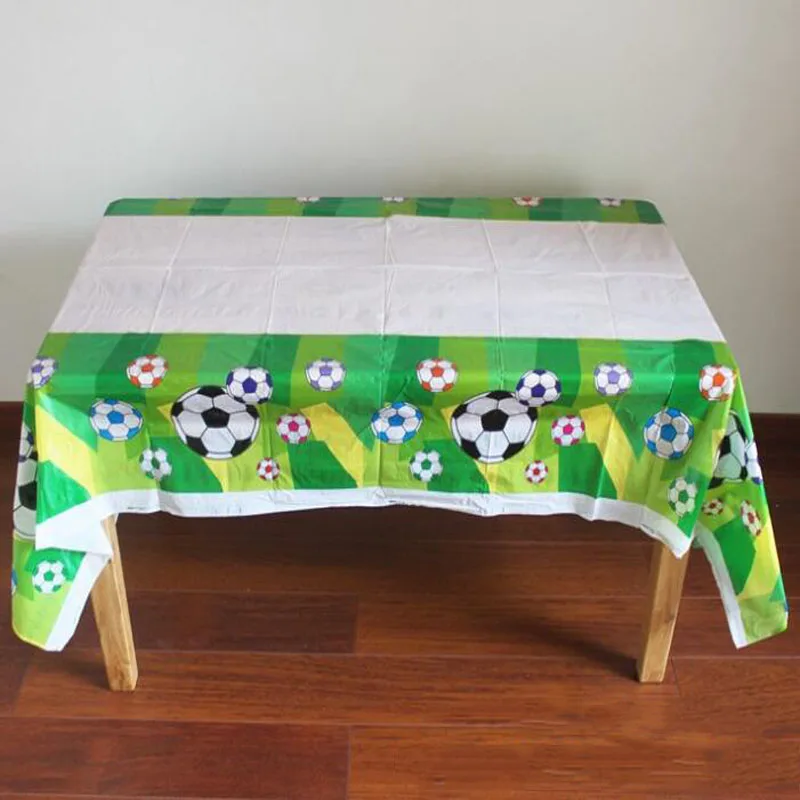 1PCS Soccer Football Game Theme Disposable Tablecloth for Kids Birthday Party Decoration Supplies 180*108cm | Дом и сад