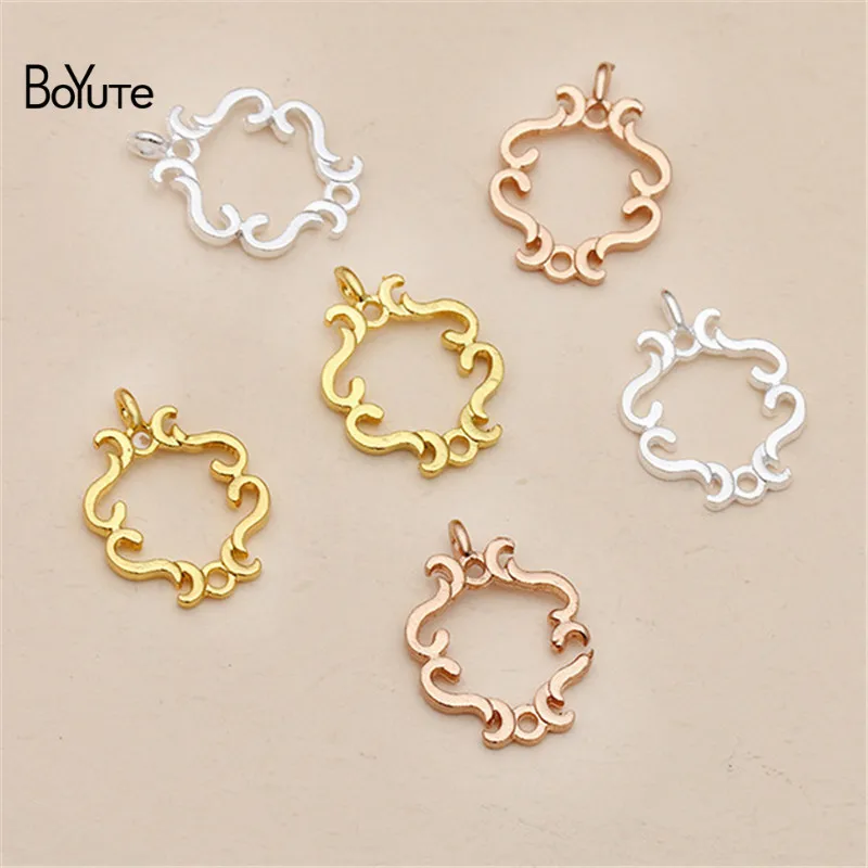 

BoYuTe 100 шт 14*20 мм металлический сплав соединитель Подвески Diy ручной работы аксессуары для ювелирных изделий
