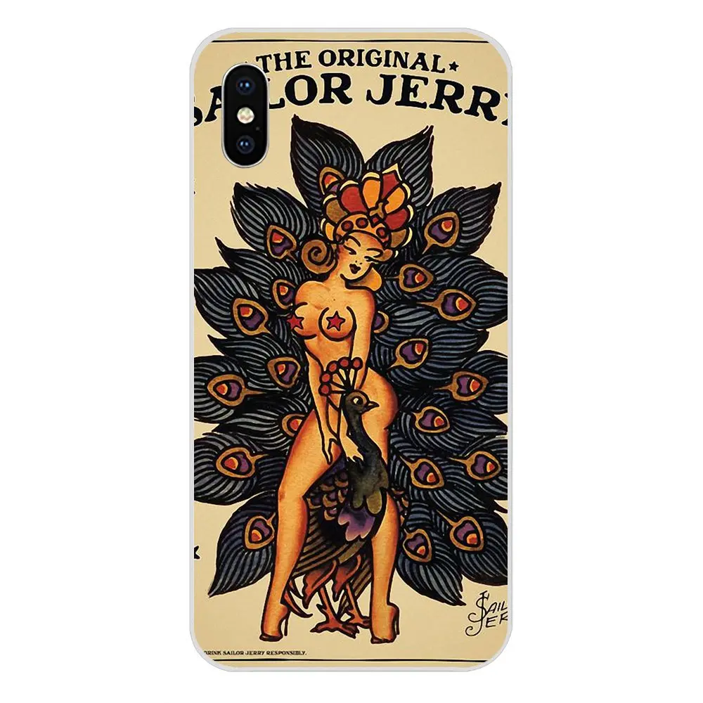 Soft Design Phone Sailor Jerry Tattoo For Huawei Honor 4C 5A 5C 5X 6 6A 6X 7 7A 7C 7X 8 8C 8S 9 10 10i 20 20i Lite Pro | Мобильные