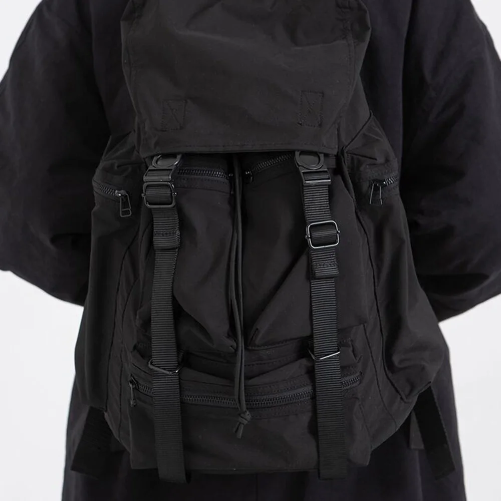 

Black School Bag Drawstring Backpack Travel Gym 2020 New Goth Casual Unisex Schoolbag Travel Backpack Large Bags Teenager