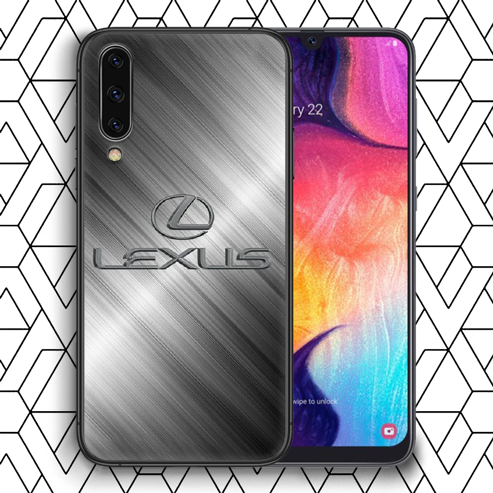 

LEXUS Car Phone case For Samsung Galaxy A 3 5 7 8 10 20 20E 21S 30 30S 40 50 51 70 71 black cell cover soft coque painting